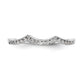 14k White Gold 1/8 Ct. Lab Grown Diamond VS/SI+ G+ Complete Wedding Band