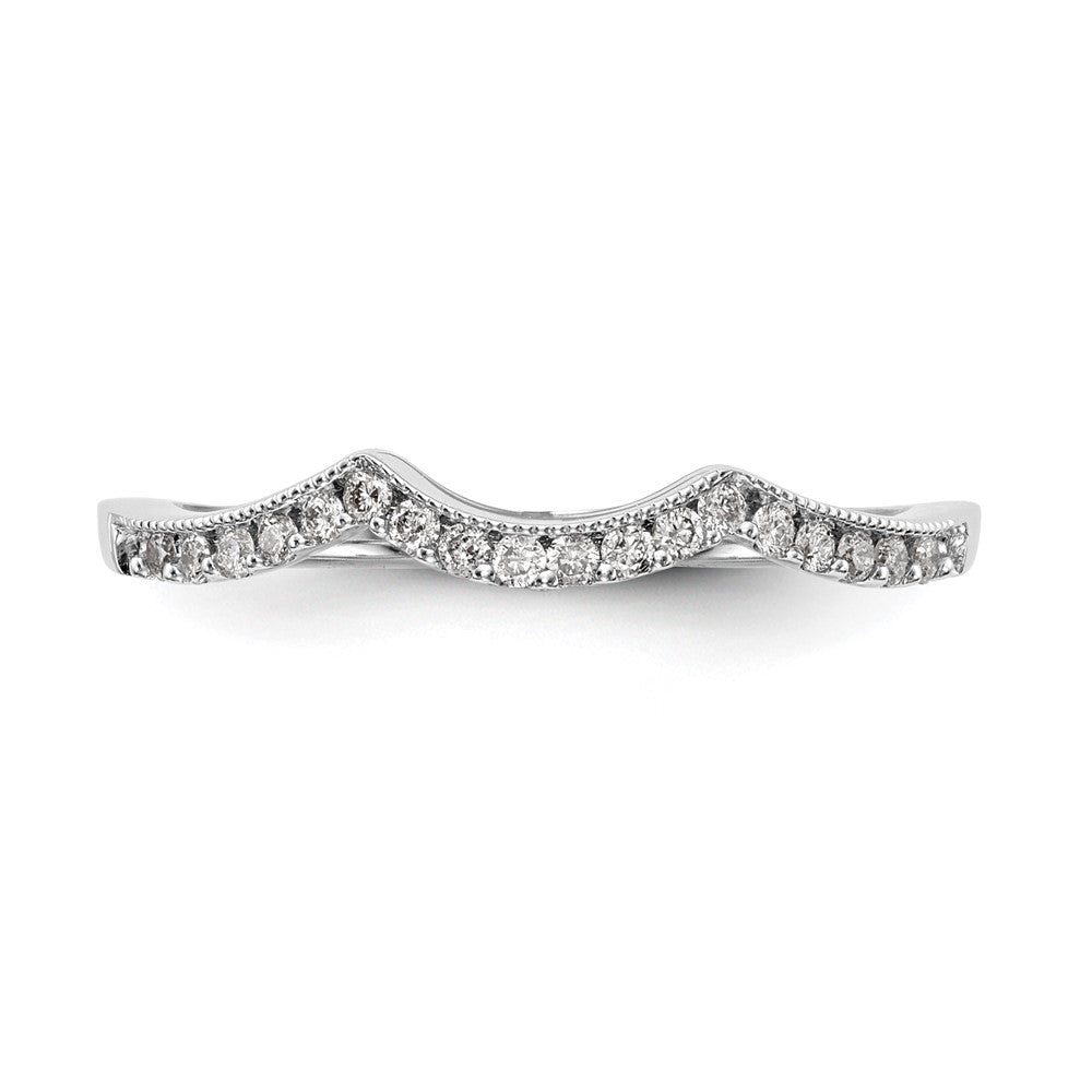 14k White Gold 1/8 Ct. Lab Grown Diamond VS/SI+ G+ Complete Wedding Band