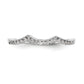 14k White Gold 1/8 Ct. Lab Grown Diamond VS/SI+ G+ Wedding Band Ring