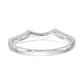 14k White Gold 1/8 Ct. Lab Grown Diamond VS/SI+ G+ Wedding Band Ring