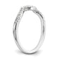 14k White Gold 1/8 Ct. Lab Grown Diamond VS/SI+ G+ Complete Wedding Band