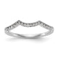 14k White Gold 1/8 Ct. Lab Grown Diamond VS/SI+ G+ Wedding Band Ring