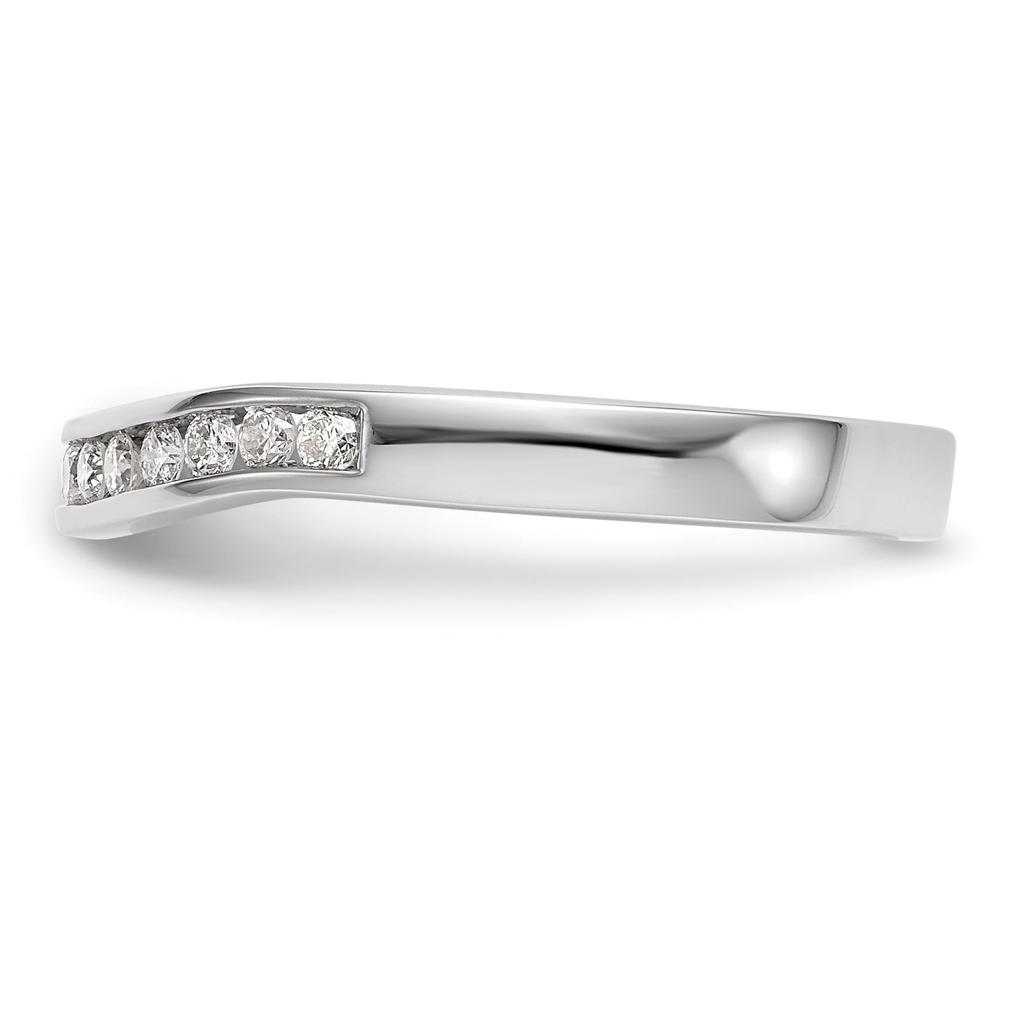 14K White Gold Lab Grown Diamond VS/SI+ G+ Wedding Band Ring