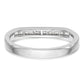 14K White Gold Lab Grown Diamond VS/SI+ G+ Wedding Band Ring