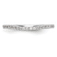 14k White Gold 1/5 Ct. Lab Grown Diamond VS/SI+ G+ Wedding Band Ring