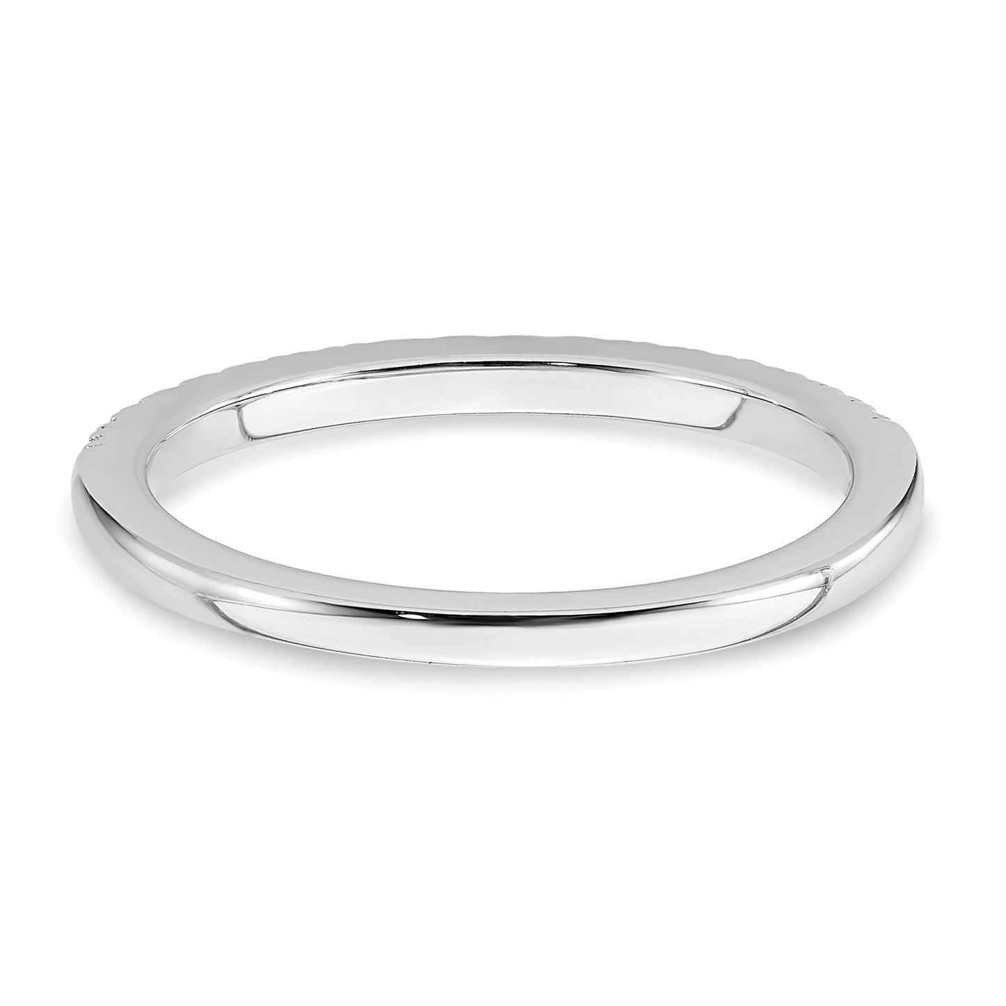 14K White Gold Lab Grown Diamond VS/SI+ G+ Wedding Band Ring