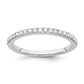 14K White Gold Lab Grown Diamond VS/SI FGH Wedding Band Ring