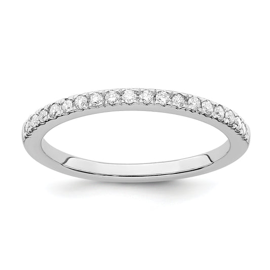 14K White Gold Lab Grown Diamond VS/SI+ G+ Wedding Band Ring