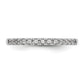 14K White Gold Lab Grown Diamond VS/SI+ G+ Wedding Band Ring