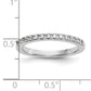 14K White Gold Lab Grown Diamond VS/SI+ G+ Wedding Band Ring