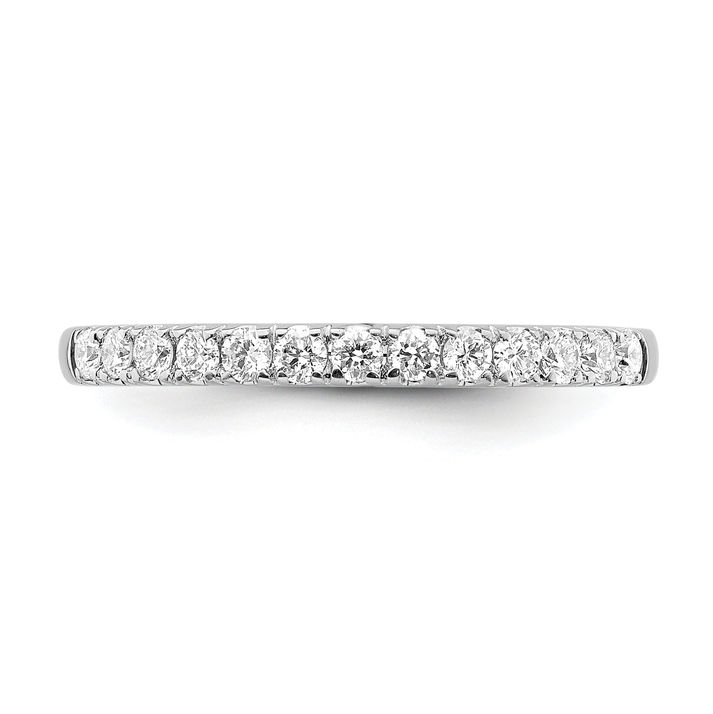 14K White Gold Lab Grown Diamond VS/SI FGH Wedding Band Ring