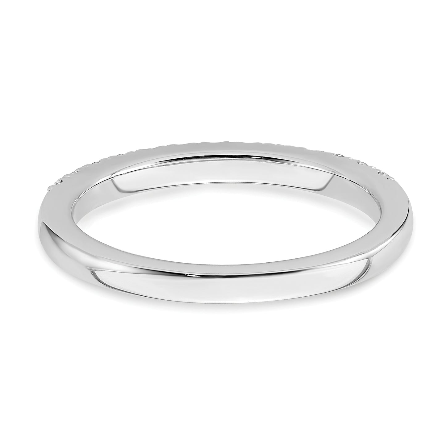 14K White Gold Lab Grown Diamond VS/SI FGH Wedding Band Ring