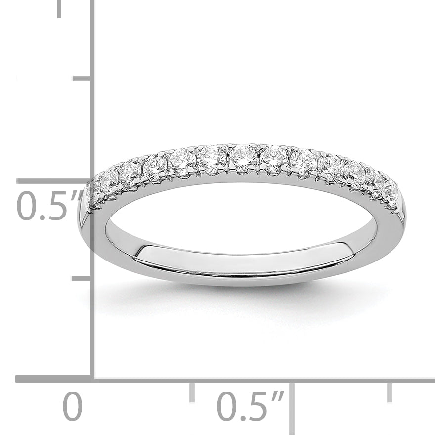 14K White Gold Lab Grown Diamond VS/SI FGH Wedding Band Ring