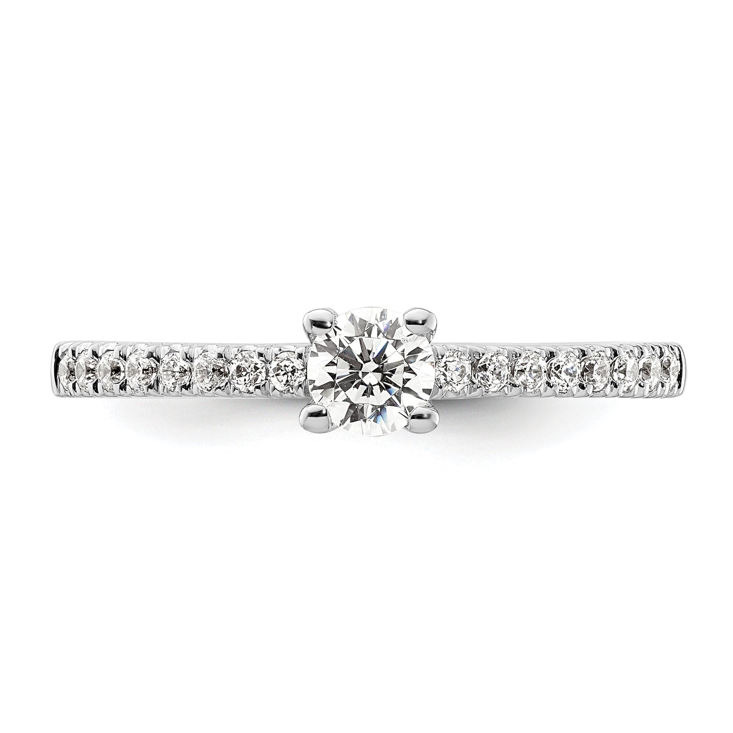 14K White Gold Lab Grown Diamond VS/SI+ G+ Engagement Ring