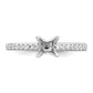 14K White Gold Lab Grown Diamond VS/SI FGH Engagement Ring