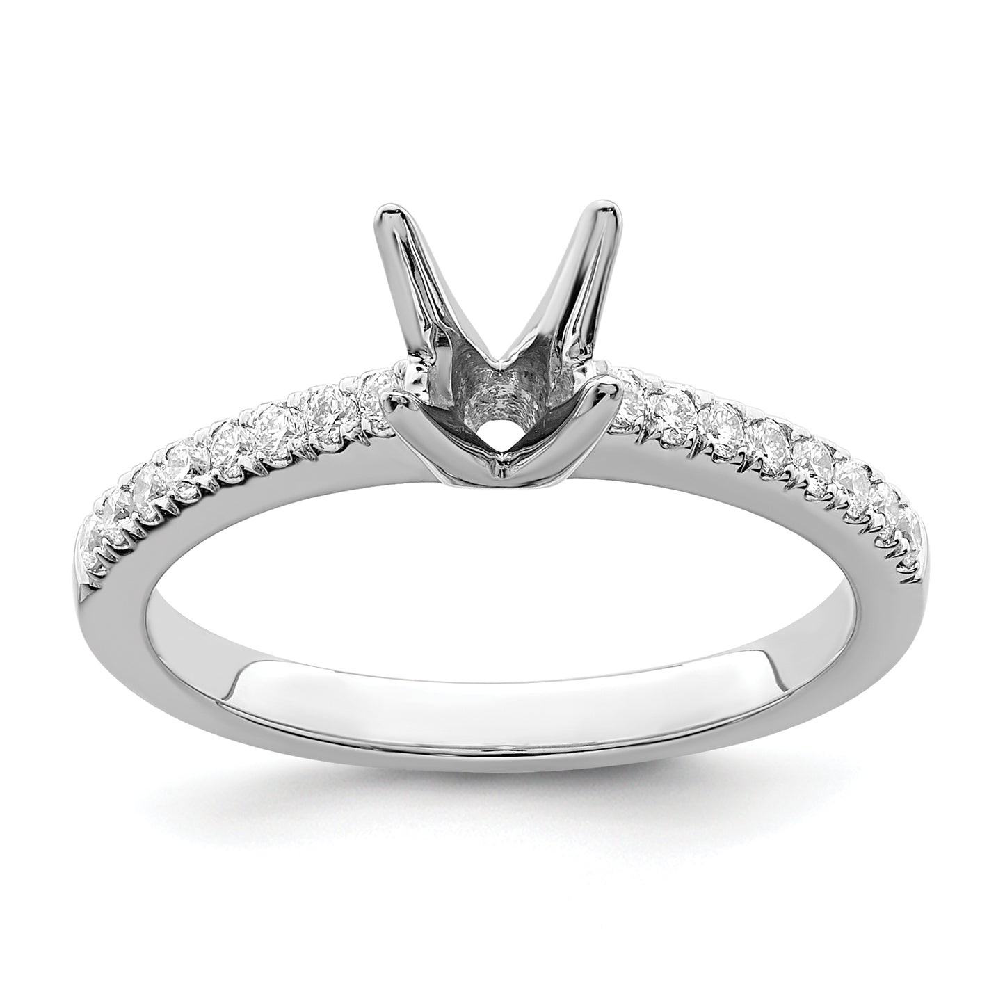 14K White Gold Lab Grown Diamond VS/SI FGH Engagement Ring