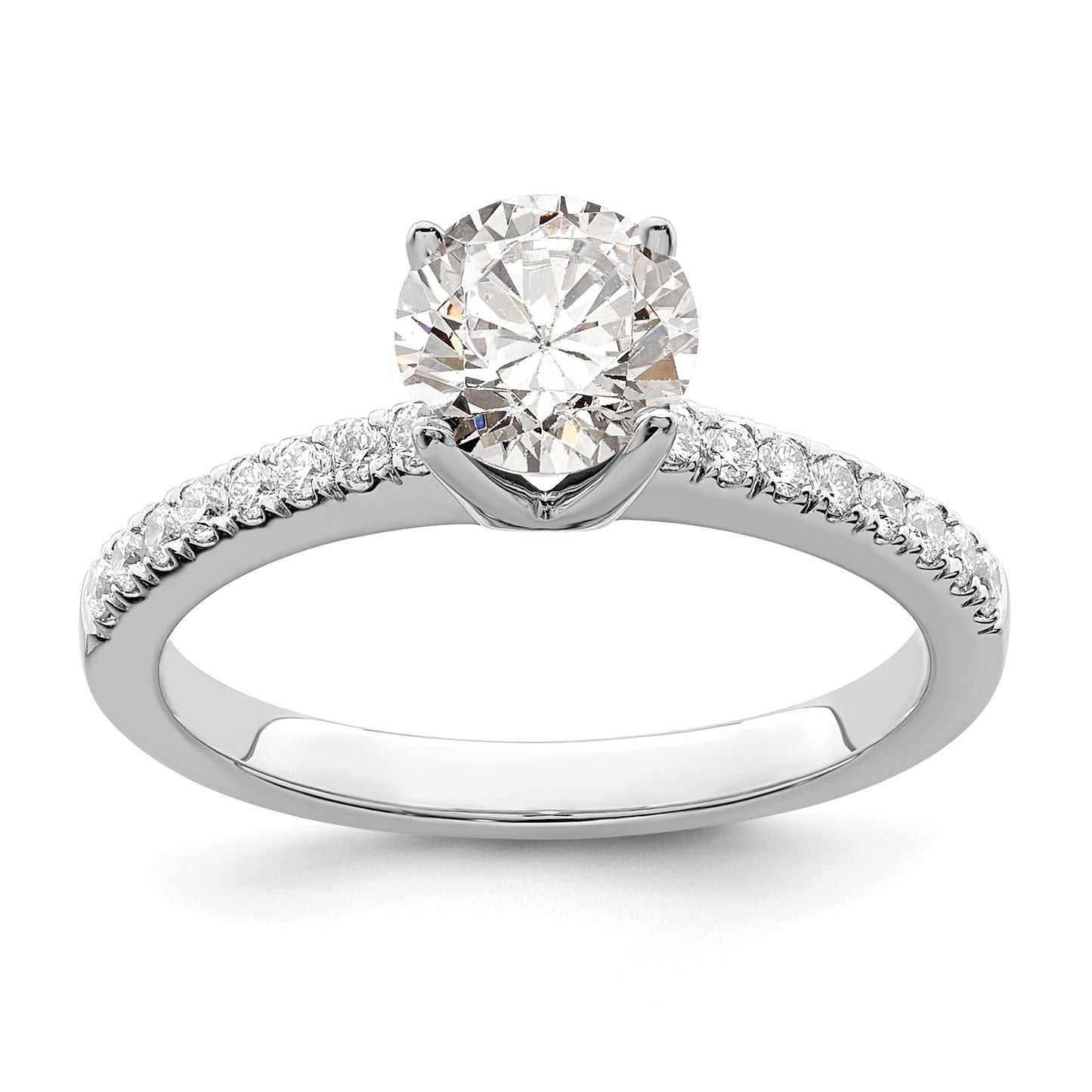 14K White Gold Lab Grown Diamond VS/SI+ G+ Engagement Ring