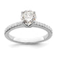 14K White Gold Lab Grown Diamond VS/SI FGH Engagement Ring