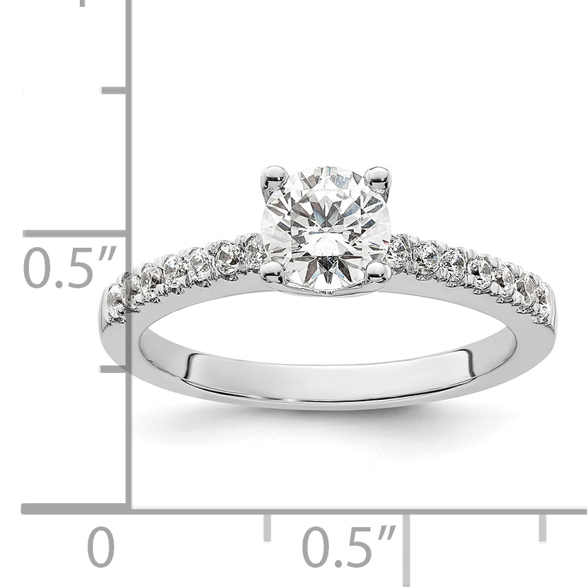 14K White Gold Lab Grown Diamond VS/SI FGH Engagement Ring