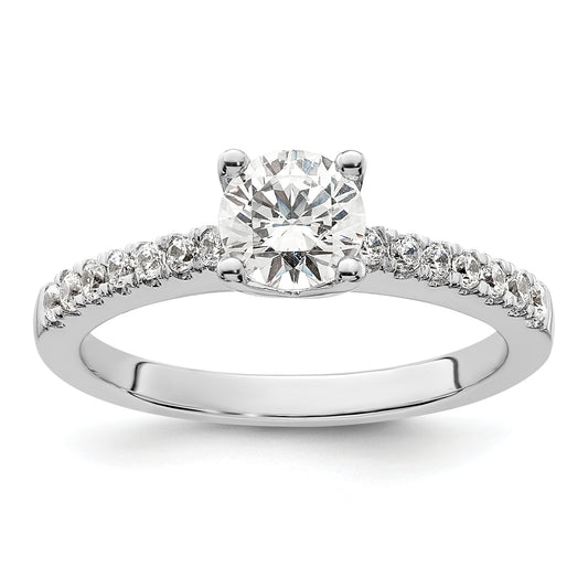 14K White Gold Lab Grown Diamond VS/SI FGH Engagement Ring