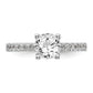 14K White Gold Lab Grown Diamond VS/SI+ G+ Engagement Ring