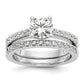 14K White Gold Lab Grown Diamond VS/SI+ G+ Engagement Ring