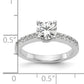 14K White Gold Lab Grown Diamond VS/SI+ G+ Engagement Ring