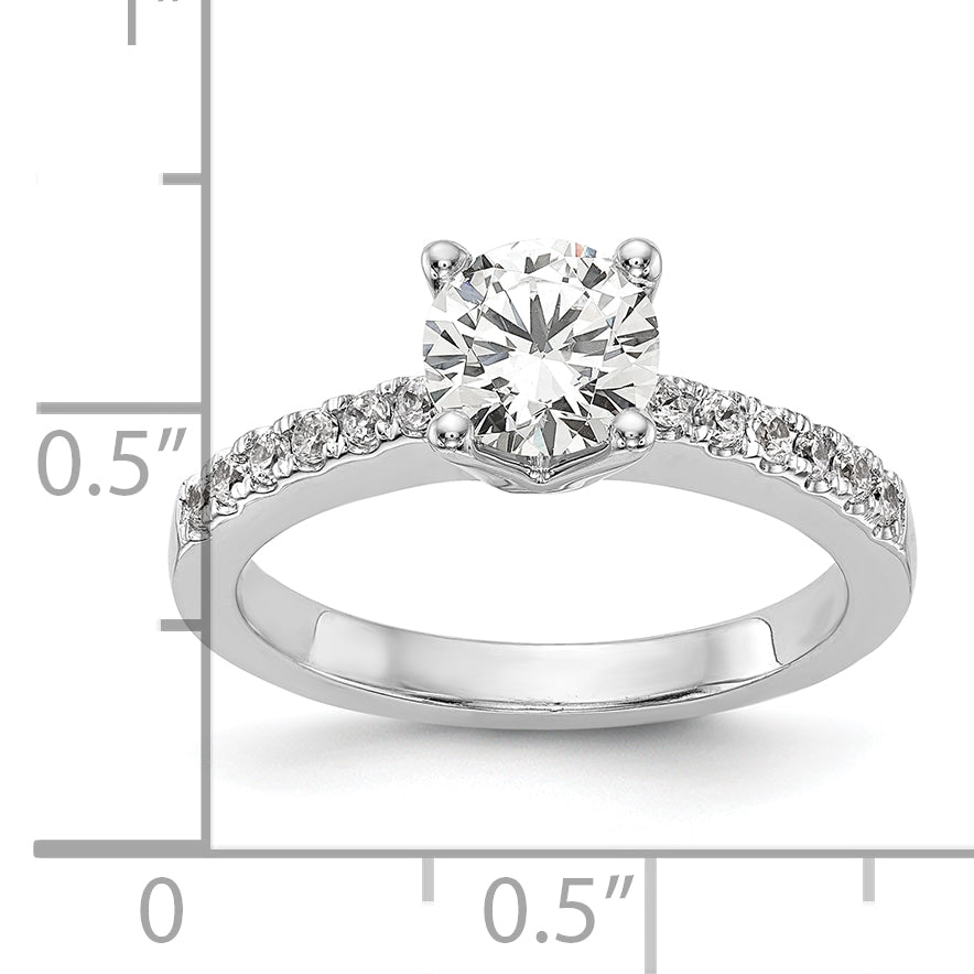 14K White Gold Lab Grown Diamond VS/SI+ G+ Engagement Ring