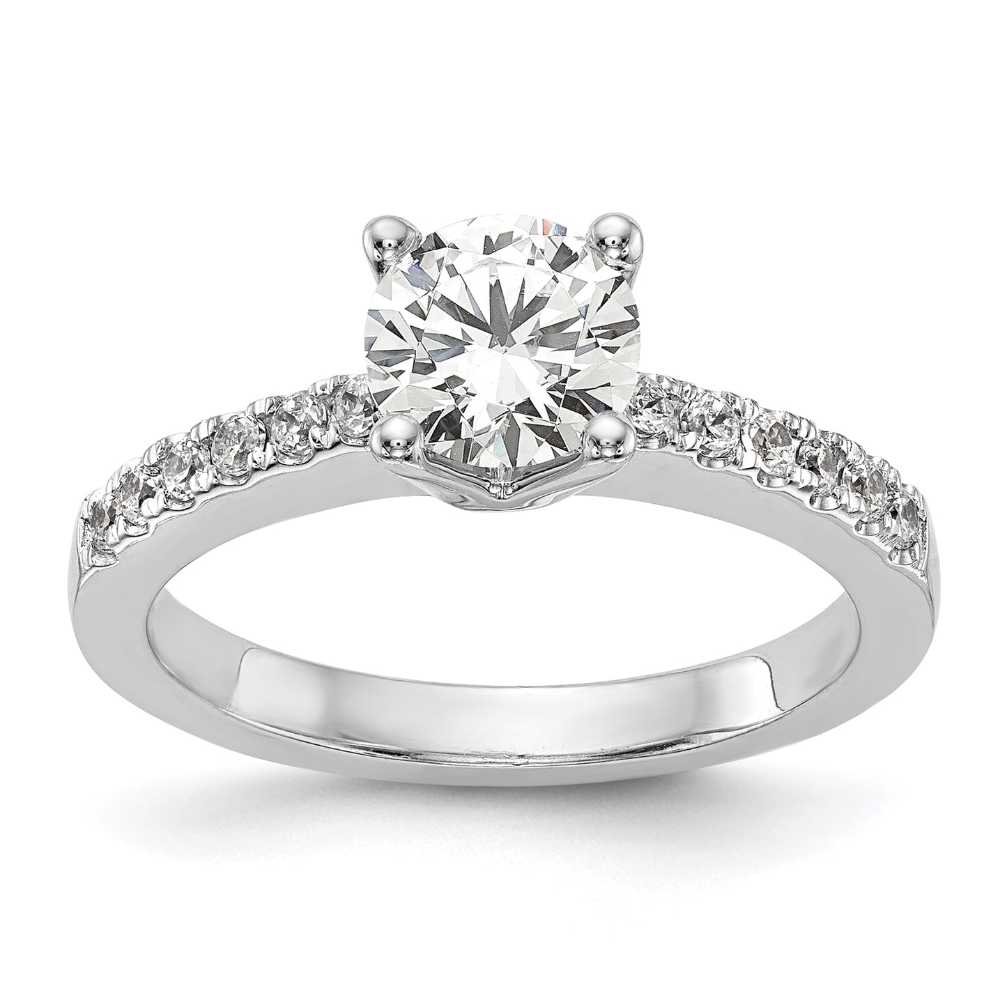 14K White Gold Lab Grown Diamond VS/SI+ G+ Engagement Ring