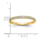 14k Yellow Gold 3/8 Ct. Lab Grown Diamond VS/SI+ G+ Complete Wedding Band