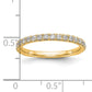 14k Yellow Gold 3/8 Ct. Lab Grown Diamond VS/SI+ G+ Wedding Band Ring