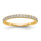 14k Yellow Gold 3/8 Ct. Lab Grown Diamond VS/SI+ G+ Wedding Band Ring