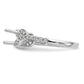 14k White Gold 3/8 Ct. Lab Grown Diamond VS/SI+ G+ 3/4 Ct. Center Round Channel Set Shared Prong Engagement Ring