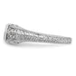 14k White Gold 1/5 Ct. Lab Grown Diamond VS/SI+ G+ Round Shared Prong Engagement Ring