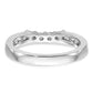 14k White Gold 1/2 Ct. Lab Grown Diamond VS/SI+ G+ Complete Wedding Band