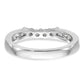 14k White Gold 1/2 Ct. Lab Grown Diamond VS/SI+ G+ Wedding Band Ring