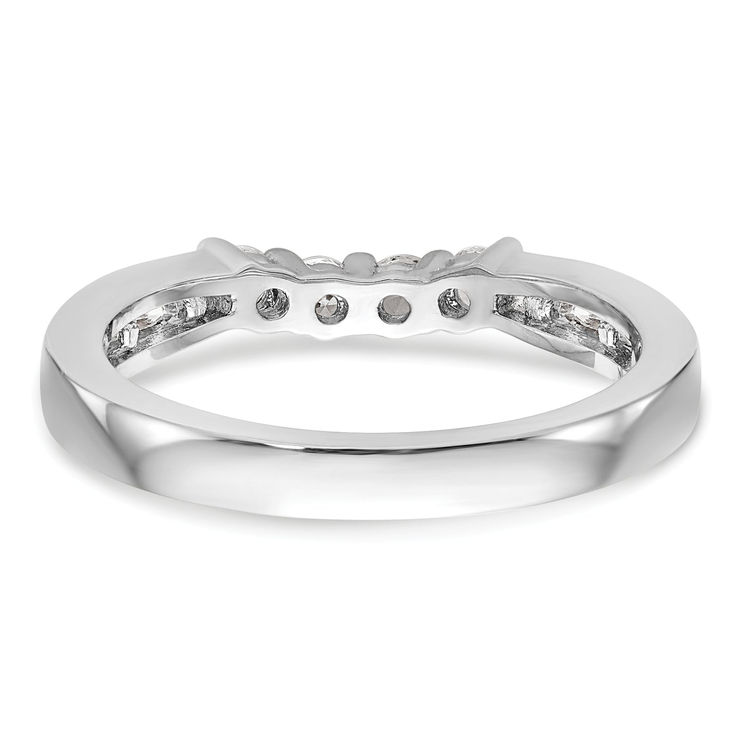 14k White Gold 1/2 Ct. Lab Grown Diamond VS/SI+ G+ Wedding Band Ring