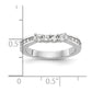 14k White Gold 1/2 Ct. Lab Grown Diamond VS/SI+ G+ Complete Wedding Band