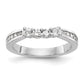 14k White Gold 1/2 Ct. Lab Grown Diamond VS/SI+ G+ Complete Wedding Band