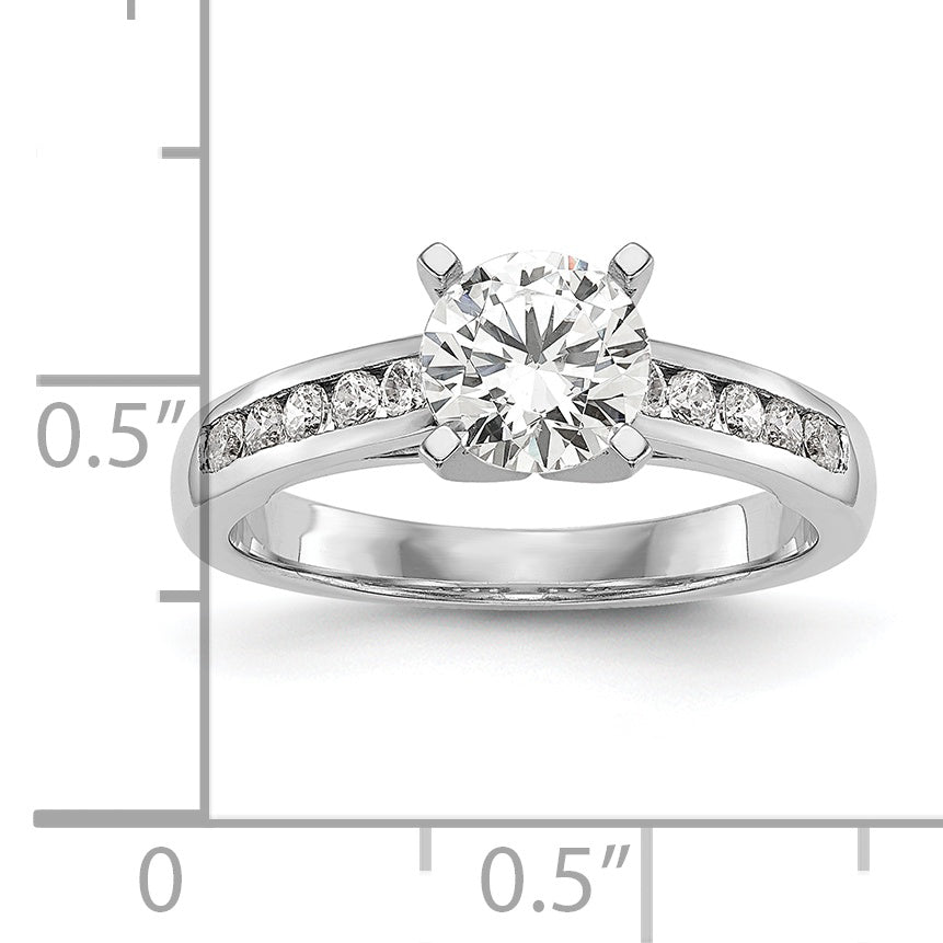 14k White Gold 1/5 Ct. Lab Grown Diamond VS/SI+ G+ Pet Set Engagement Ring