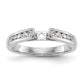 14k White Gold 1/5 Ct. Lab Grown Diamond VS/SI+ G+ Pet Set Engagement Ring