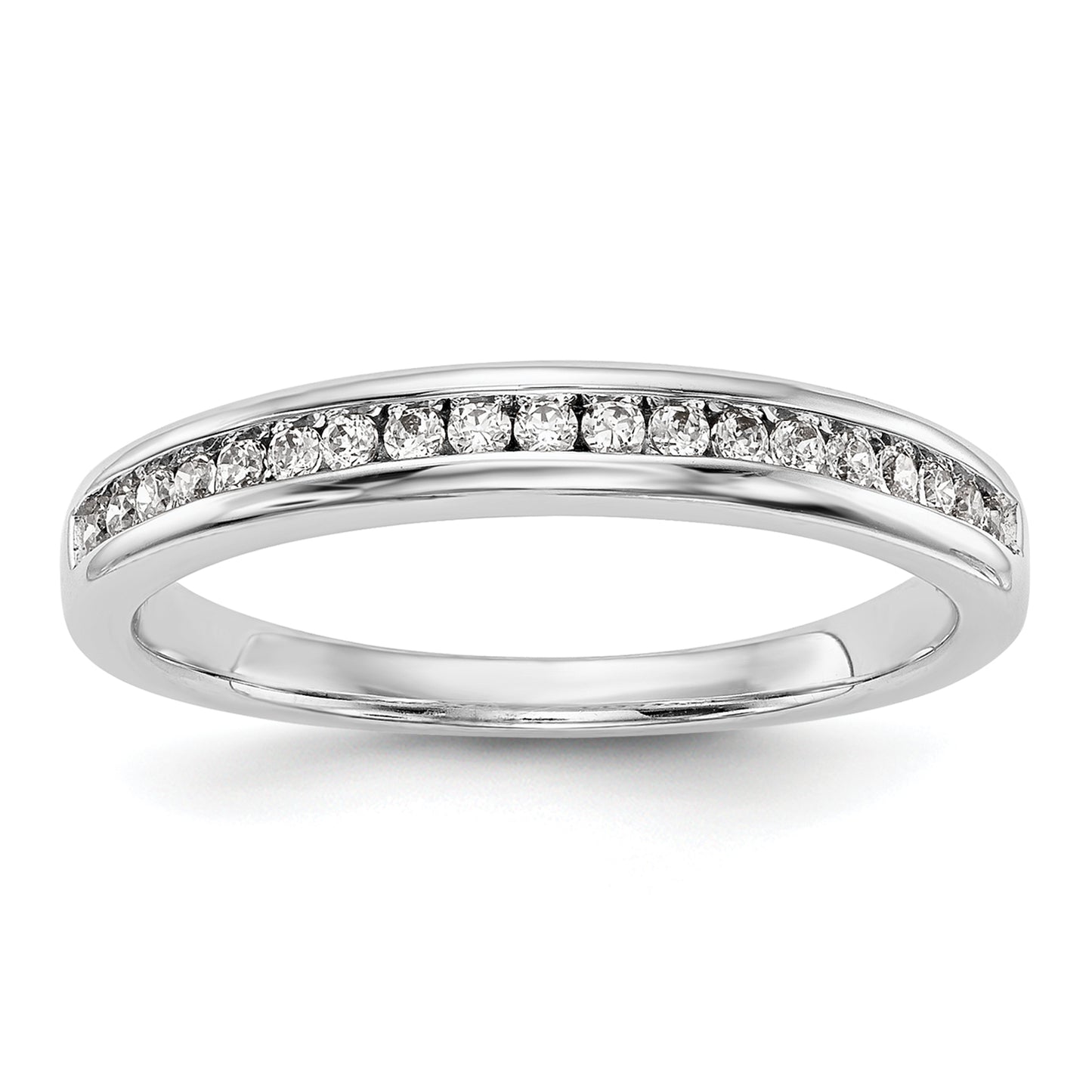 14k White Gold Lab Grown VS/SI+ G+ Diamond Wedding Band Ring