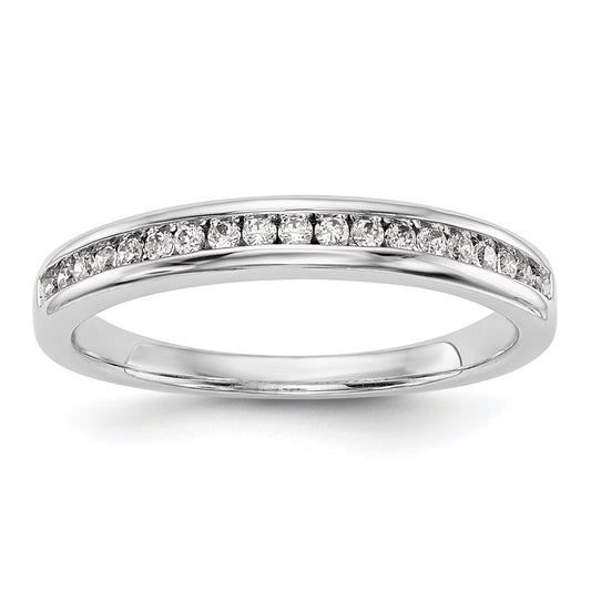 14k White Gold Lab Grown VS/SI+ G+ Diamond Wedding Band Ring