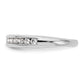 14K White Gold Lab Grown Diamond VS/SI+ G+ Wedding Band Ring