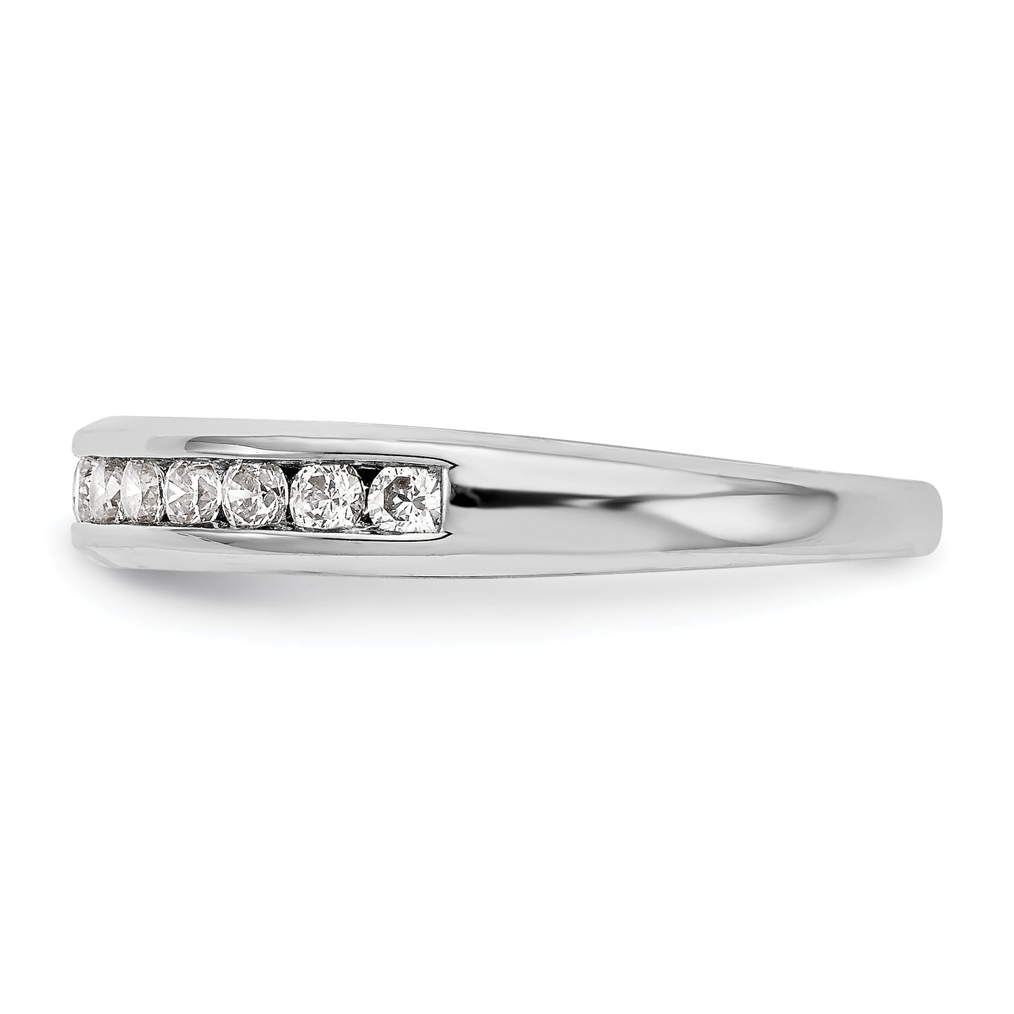 14K White Gold Lab Grown Diamond VS/SI+ G+ Wedding Band Ring