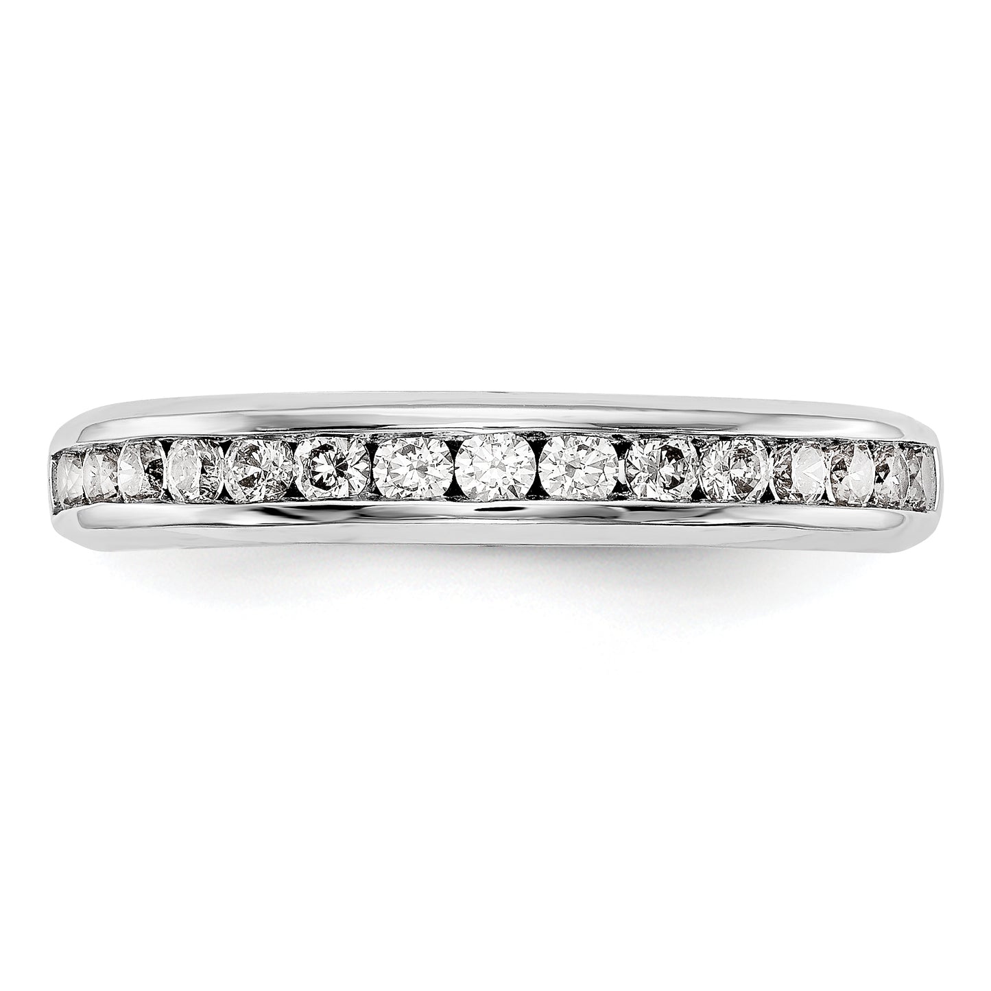 14K White Gold Lab Grown Diamond VS/SI FGH Wedding Band Ring