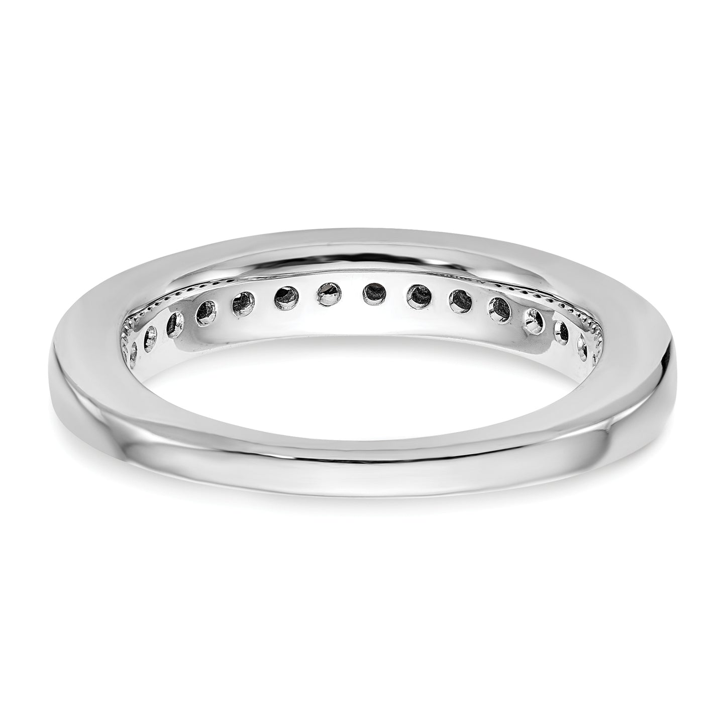 14K White Gold Lab Grown Diamond VS/SI FGH Wedding Band Ring