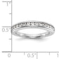 14K White Gold Lab Grown Diamond VS/SI FGH Wedding Band Ring