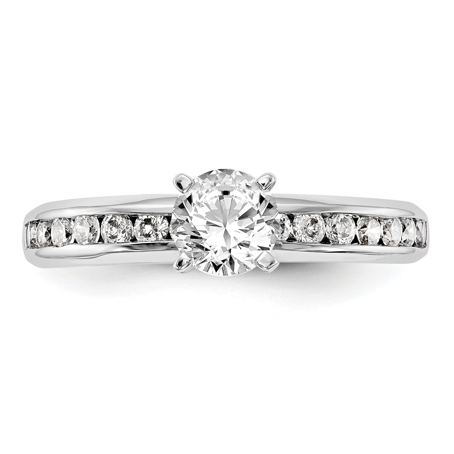 14K White Gold Lab Grown Diamond VS/SI+ G+ Engagement Ring