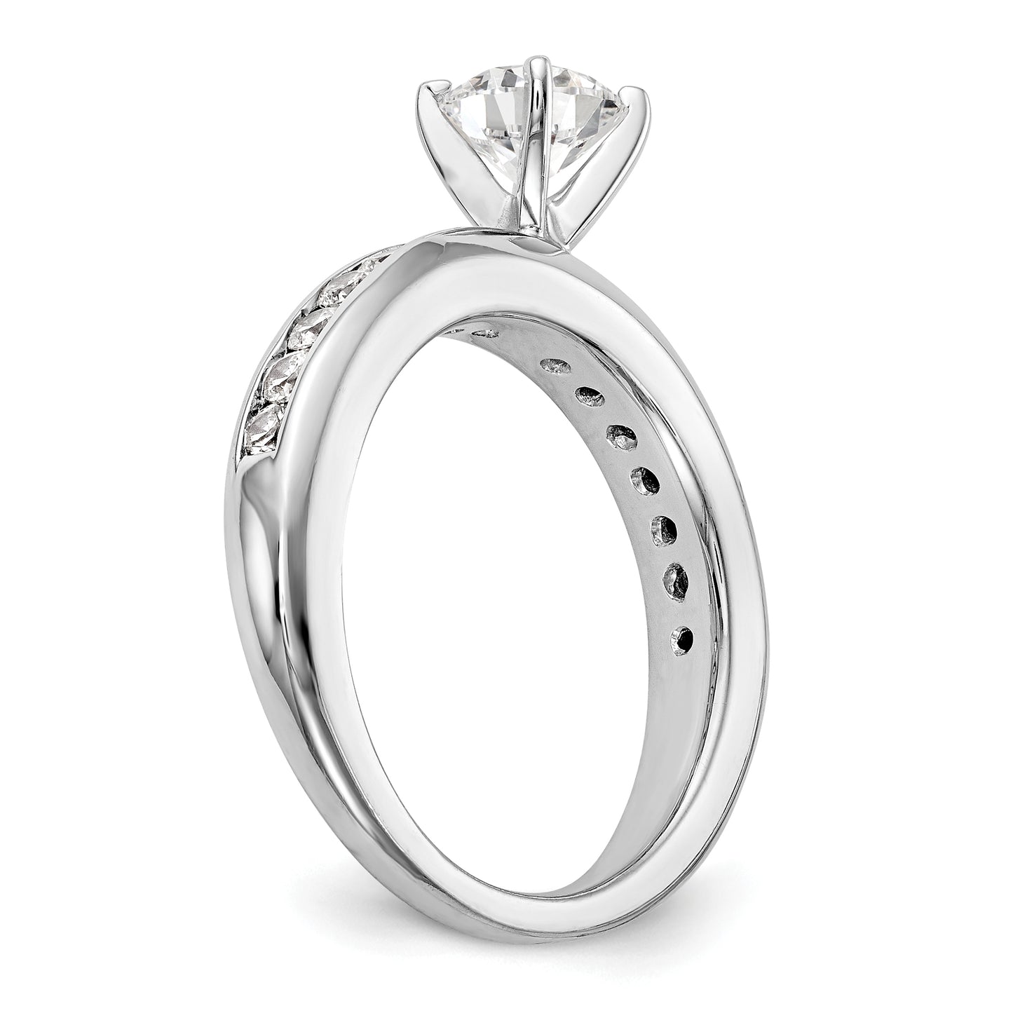 14K White Gold Lab Grown Diamond VS/SI+ G+ Engagement Ring